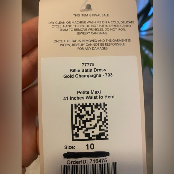 NWT👗REVELRY BILLIE SILK BRIDESMAID DRESS 👗 - Picture 5 of 11